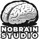 NoBrain Studio logo with text small